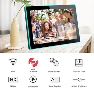 Marco de Fotos Digital WiFi de 10 Pulgadas con Luz LED, Memoria de 32 GB, Marco Inteligente <span class=keywords><strong>para</strong></span> Compartir Fotos Familiares con las Aplicaciones Frameo - Product Image 2