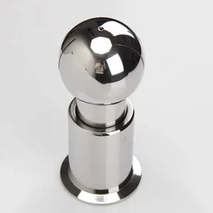 shampoo tank fittings 57mm stainless steel 304 Sanitary clamped rotary spray cleaning ball