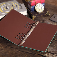 Classeur à anneaux en cuir A4 A6 A7 personnalisé classeur budget pour la couverture de carnet de notes