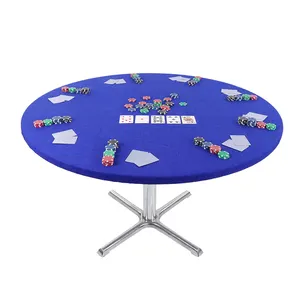 Housse de Table de Poker en feutre de jeu élastique, protection de nappe ajustée