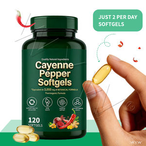 Goede prijs op maat gemaakte Cayenne peper softgel capsules, supplement voor de spijsvertering, metabolisme en immuunvermogen voor volwassenen - Product Image 5