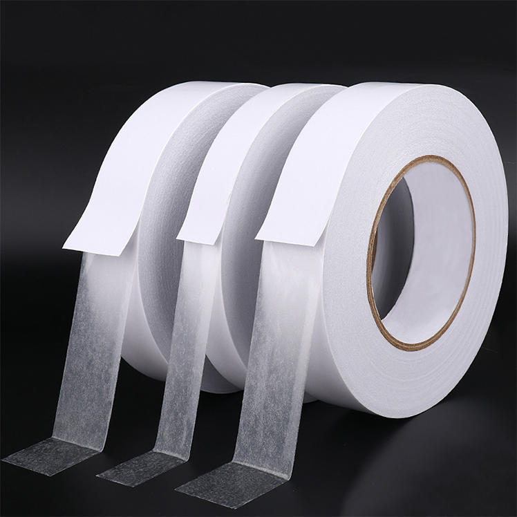 High Strong Self Stick Adhesive Tape Tack Double Sided Craft Tissue Tape With Solvent Adhesive Jumbo Roll