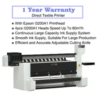 Impresora de Sublimación Textil Automática Todo en Uno HYCAN de 4 Cabezales I3200A1 de 1.8 m para Publicidad Exterior