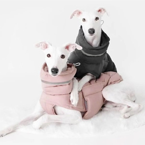 Vêtements pour chiens automne et hiver épaissi chaud imperméable coupe-vent manteau à deux jambes gilet pour animaux de compagnie manteau rembourré en coton en gros - Product Image 3