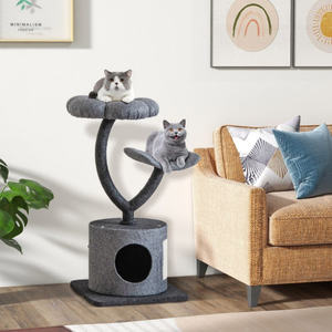 Arbre à chat Db Cat Tree Tower taille S, 2 niveaux, style moderne, pour chats d'intérieur - Product Image 6