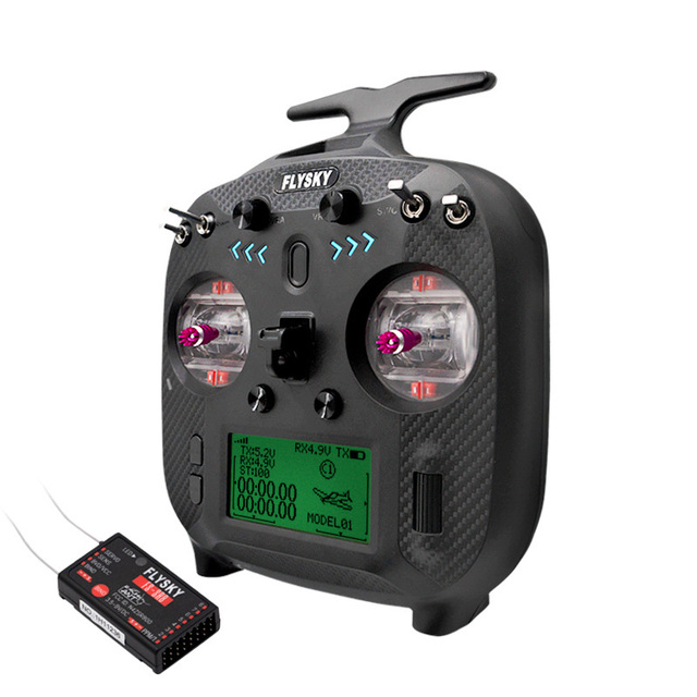 FS-ST8 2.4GHz 10CH RC Radio Transmitter with FS-SR8 Receiver for Drone Car Boat FPV Remote Control System