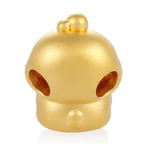 Cultura del zodiaco chino 24K oro micro-duro oro puro frambuesa pulsera en forma de pollo con cuentas joyería de oro de gama alta - Product Image 3