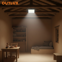 Reflector Solar para Exteriores, IP65 Impermeable, Recargable, con Sensor de Movimiento, 10 Horas de Duración, 2 Años de Garantía, para Zonas Residenciales
