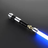 Nexussaber Obiwan SE - Sable de luz con empuñadura metálica para espada Neopixel RGB, movimiento suave, sonidos personalizados para cosplay