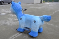 Modèle de scooter animatronique électrique personnalisé pour enfants, à monnayeur, en forme de dinosaure, pour parcs d'attractions et centres commerciaux