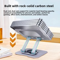 Support de tablette rotatif en alliage d'aluminium de haute qualité, support universel pour téléphone portable, rotation à 360°, hauteur réglable, pliable, utilisation en chambre à coucher P4