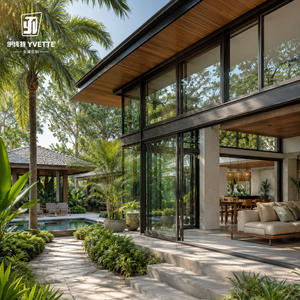 Fenêtre en aluminium à grande vue avec panneau de verre <span class=keywords><strong>large</strong></span> pour les projets de villas modernes et de décoration intérieure - Product Image 2
