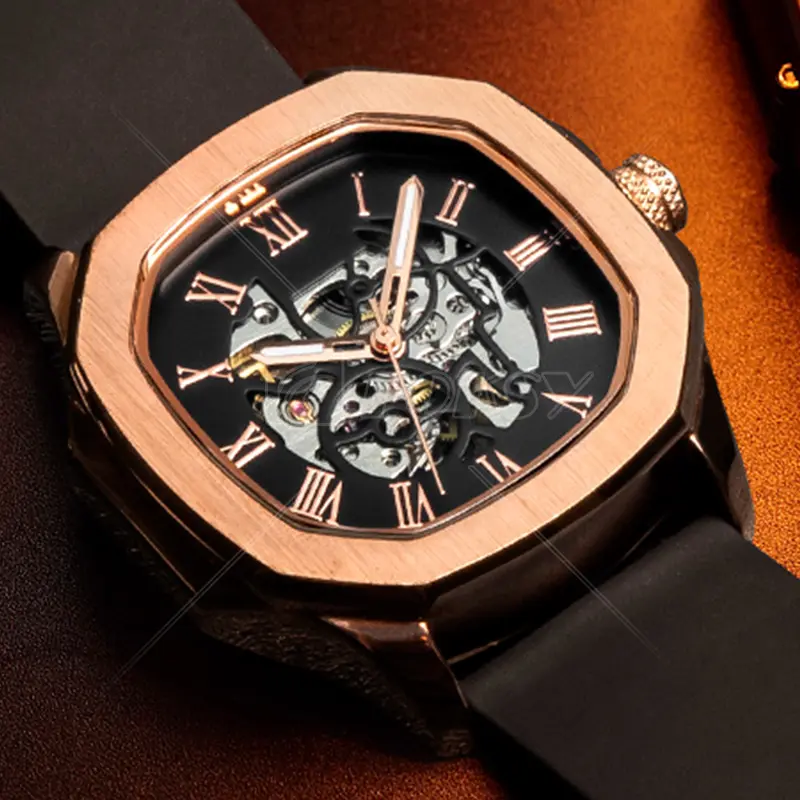 Fornitori Low Moq Fashion Wrist Logo personalizzato orologio meccanico automatico meccanico di lusso a mano impermeabile di alta qualità per uomo