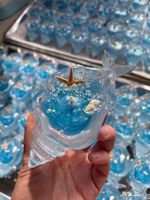 Kreative Handgemachte Leuchtende Transparente Harz-Meerjungfrauenschwanz Duftkerze
