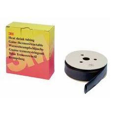 3M™ HSR Heat <b>Shrink</b> <b>Tubing</b> 3.5 m Dispenser 25.4/12.7 mm Black for High Low Voltage RoHS High Temperature Silicone Rubber PE - Product Image 1