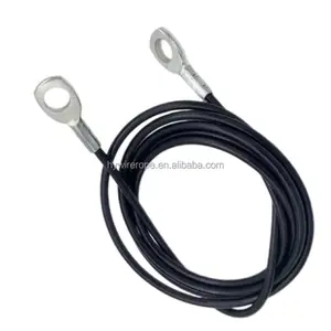 Gran oferta gimnasio Cable cable de acero galvanizado recubrimiento para equipos de Fitness de amortiguación pelota de goma y terminal de gimnasio