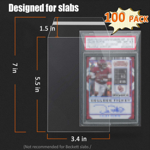 Bán Buôn 100 Đếm Mỗi Gói Pha Lê Rõ Ràng Axit Miễn Phí Được Xếp Hạng Thẻ Tấm Lưu Trữ Bộ Sưu Tập Tay Áo Nhựa Túi Bảo Vệ Cho Thẻ - Product Image 4