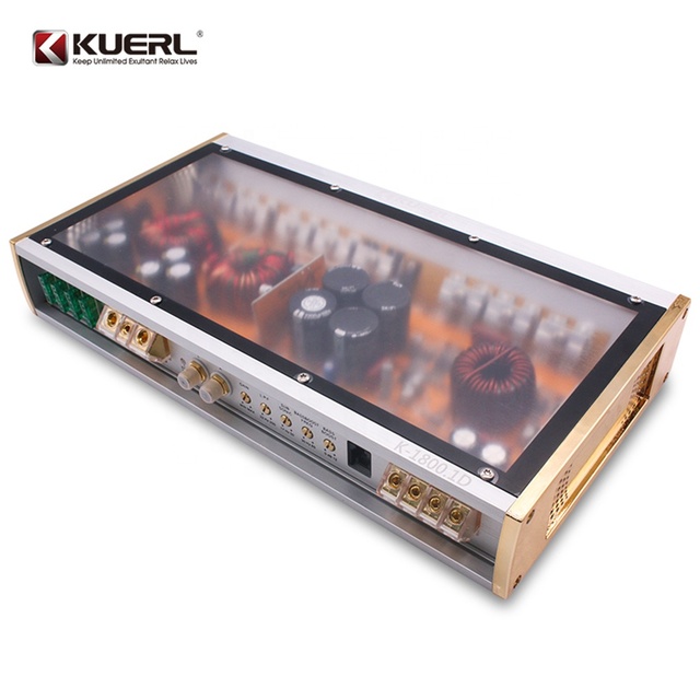 Factory Wholesale Class D 1 Channel Car Power Amplifier 1600W Big Power Digital Monoblock Car Amplifier