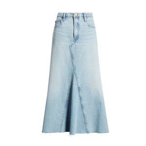 กางเกงยีนส์ขาสั้นเอวสูงทรงเอ สไตล์ใหม่รับซัมเมอร์ แต่งผ้าแบบแพทช์เวิร์ค สำหรับผู้หญิง แฟชั่นสตรีทแวร์ กระโปรงยีนส์ทรงเอ - Product Image 5