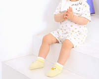 Chaussettes décontractées pour bébés et enfants, design mignon de dessins animés d'animaux, antidérapantes, respirantes, pour l'automne