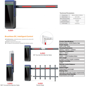 明旭定制自动停车系统，带遥控交通道闸和摄像头，适用于室外使用 - Product Image 2