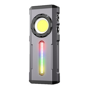 Mini linterna con haz de luz potente, recargable, 2000mAh, luz LED RGB para senderismo al aire libre, camping, uso de emergencia - Product Image 1
