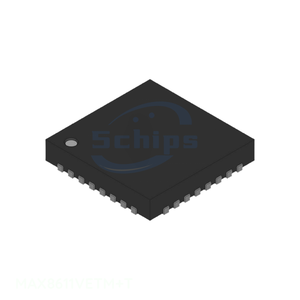 Componentes de circuito electrónico MAX8611VETM+T, gestión de energía (PMIC) en stock, 48 WFQFN, pines expuestos, 8 canales, para cámara digital - Product Image 1