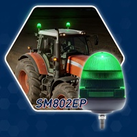 Neue Auto-Lampe Auto-LED-Fahrzeug-Notfall warnung Rotierende Leuchtfeuer Lichter Rollende Signal leuchten auf dem Dach Bernstein grün-LED-Blitz