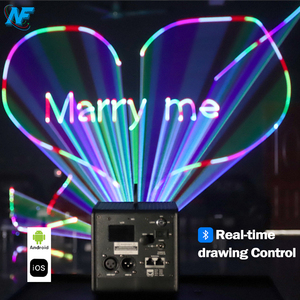 NewFeel <span class=keywords><strong>Lasercube</strong></span> 3W 5W APP alimenté par batterie 3D Programmable RGB Animation lumière Laser pour Dj Disco fête mariage - Product Image 5