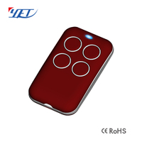 Télécommande sans fil YET2128 433 MHz à 4 boutons, code d'apprentissage RF/code roulant pour portail et porte