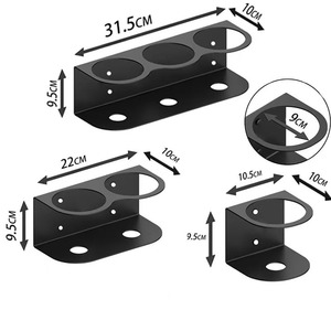 Wall <b>Mounted</b> <b>Spray</b> Bottle Holder 31.5Cm Heavy Duty Metal Storage Rack For Bathroom Organization - Product Image 1