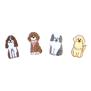Toppe termoadesive in ferro da 1-5 cm, fatte a mano, colorate, a forma di animali dei cartoni animati (Bulldog, <span class=keywords><strong>Pitbull</strong></span>, Cucciolo, Pug, Cane) per abbigliamento per bambini, zaini e lavoretti fai da te - Product Image 3