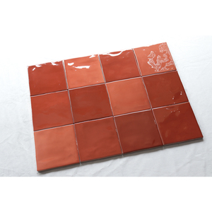 Piastrelle a Mosaico in Ceramica Rossa <span class=keywords><strong>Classica</strong></span> Moderna per Interni di Appartamenti, Design Isolante Termico e Antibatterico, Piastrelle Decorative per Bordi - Product Image 3