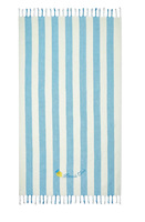 Factory Highly Absorbent Cotton Beach Towel Soild Embroidery logo Stripe Custom Logo Double Thickened Swim Pool Beach Bath Towel