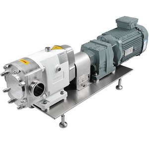 5.5kw elektrik motoru VFD dişli redüktör hareketli denetleyici ile ZB3A-52 paslanmaz çelik gıda sınıfı Transfer lob pompası - Product Image 3