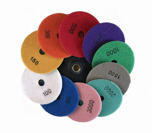 רפידות ליטוש יהלום קרמיות לאבן גרניט שיש קוורץ פורצלן לשימוש רטוב דרגת שחיקה עדינה מאוד מותג JINGTONG OEM - Product Image 2