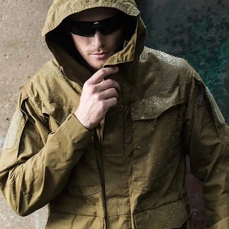 आत्मरक्षा सुरक्षा विरोधी कटौती विरोधी-वार पुरुषों जैकेट चुपके रक्षा पुलिस व्यक्तिगत सैन्य संगठन रणनीति Hooded जैकेट