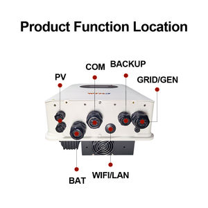 Güneş hibrid invertör 6KW 6000W 48V IP65 tek fazlı WiFi kapalı ızgara ev için Set - Product Image 6