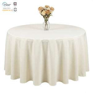 Mantel Cuadrado Comercial de Poliéster Tejido, Ecológico, Impermeable, Resistente a las Manchas, con Patrón Sólido, Reutilizable y Duradero - Product Image 1