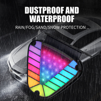 All-in-One 12V 24V Dynamische RGB Dreieckige Rückleuchte IP67 Wasserdicht Einstellbare Hochleistungs-Blinker- und Warnleuchte für
