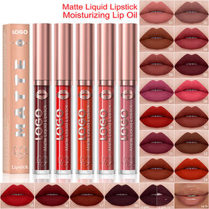 RONGZE OEM ODM Matte <b>Liquid</b> Lipstick 18 Colors Waterproof Smudge Proof Non Transfer Long Lasting High Pigment Custom Lip Gloss - Product Image 2