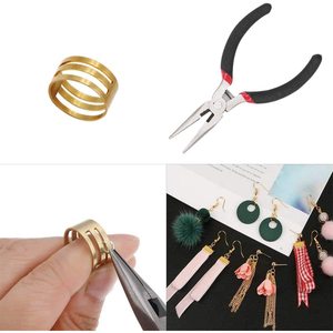 Kit d'accessoires de bijouterie DIY avec pinces et anneaux de jonction pour la création de colliers, plaqué alliage argent et or, forme ronde, 7 compartiments - Product Image 4