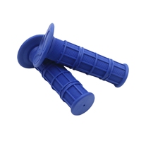 Poignée de guidon universelle souple à motif quadrillé monobloc moulée, pièce de rechange pour modification de moto