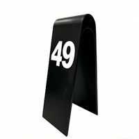 Numéros de table personnalisables en plastique ABS en forme de A, intelligents et double face, pour restaurants