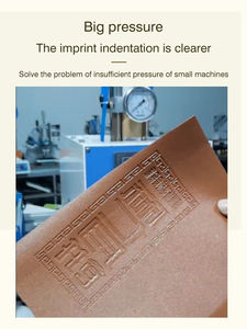 Machine pneumatique d'estampage à chaud en cuir avec logo et étiquette en relief machine d'impression <span class=keywords><strong>de</strong></span> feuille d'or pour livres magazines cartes d'invitation - Product Image 6
