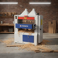 Raboteuse industrielle robuste pour bois, tête de coupe spirale simple face, 4KW, 400mm, certifiée CE ISO, garantie 1 an, 9m/min