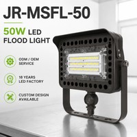 Projecteur LED industriel extérieur 50W avec puce Lumileds et driver intégré pour l'éclairage des parkings, entrepôts et places publiques