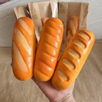 Jouet Squishy Anti-Stress en PU Souple à Remontée Lente, Simulation de Pain, Croissant, Toast