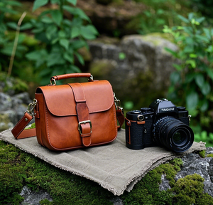 Chất Lượng Cao Nhà Sản Xuất Tùy Chỉnh Tua Túi Crossbody Dây Kéo Vai Máy Ảnh Ví Da Lộn Da Womens - Product Image 1