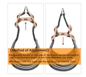 Arnés para perros de Color liso con mango de madera, Correa Xxl con vestidos para mascotas, pecho de silicona, Collar táctico de seguimiento - Product Image 2